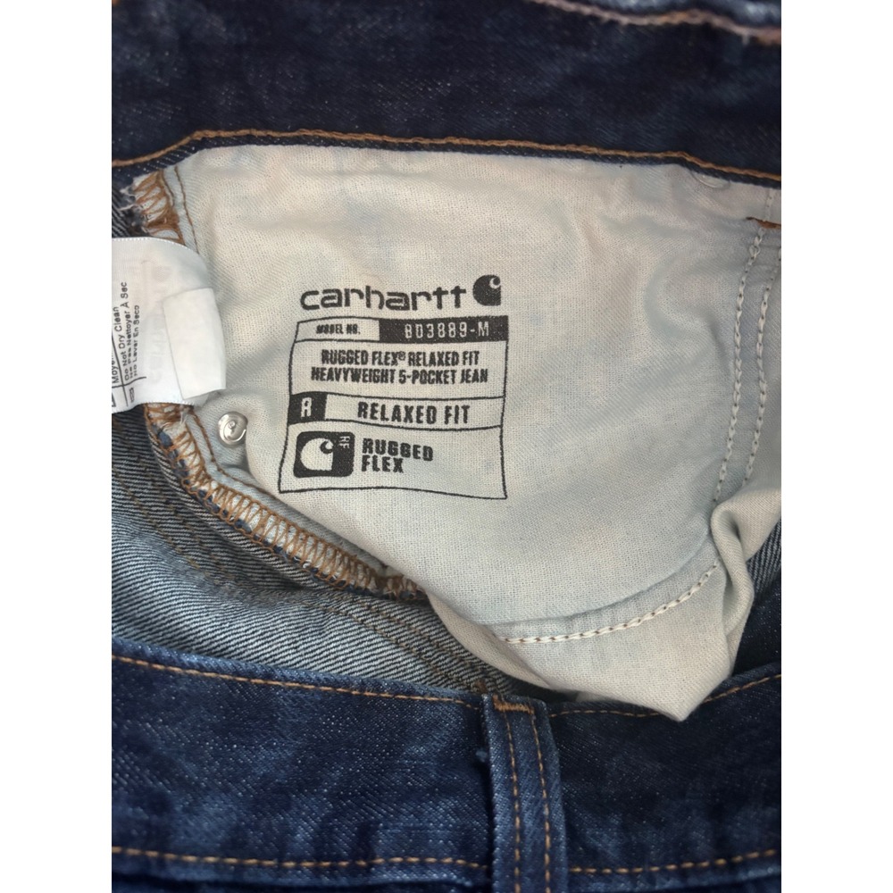 Carhartt 103889 Rugged Flex Utility Jeans Mens 33x34 Relaxed Fit Carpenter $60 - Picture 3 of 12